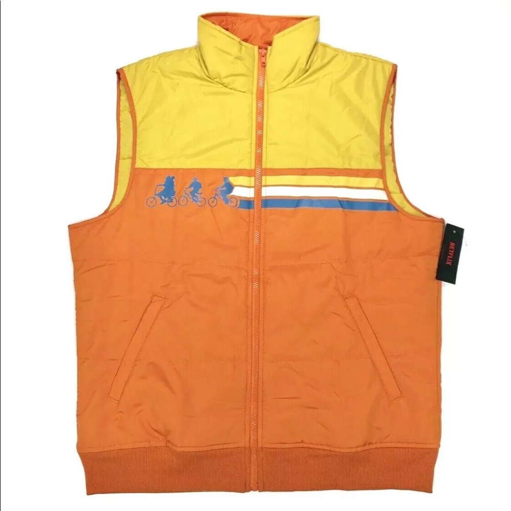 Stranger Things Men’s Retro 80s Puffer Vest